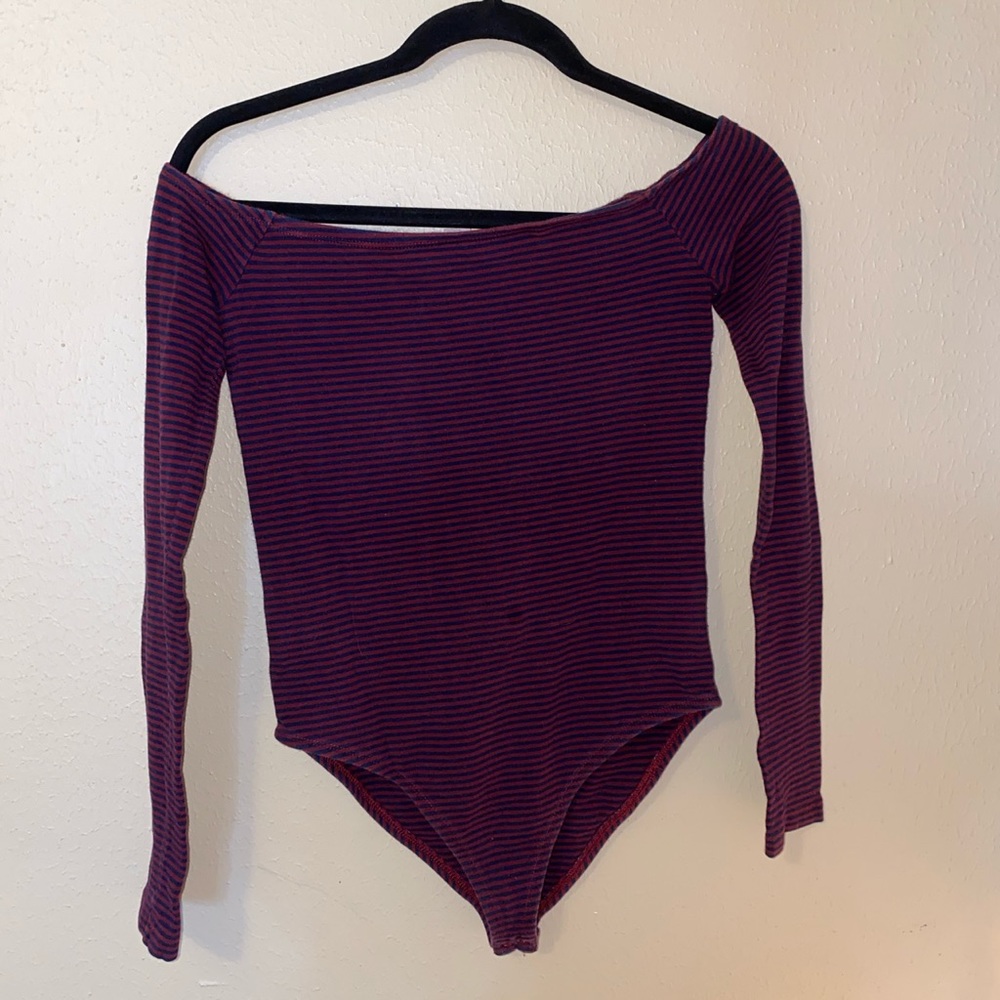Striped Bodysuit Size M
